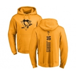 NHL Adidas Pittsburgh Penguins #16 Josh Jooris Gold One Color Backer Pullover Hoodie