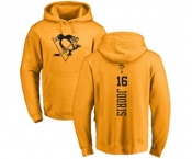 NHL Adidas Pittsburgh Penguins #16 Josh Jooris Gold One Color Backer Pullover Hoodie