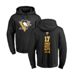 NHL Adidas Pittsburgh Penguins #17 Bryan Rust Black Backer Pullover Hoodie