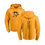 NHL Adidas Pittsburgh Penguins #17 Bryan Rust Gold One Color Backer Pullover Hoodie