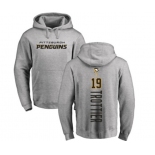 NHL Adidas Pittsburgh Penguins #19 Bryan Trottier Ash Backer Pullover Hoodie