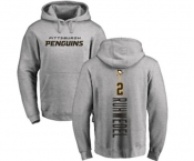 NHL Adidas Pittsburgh Penguins #2 Chad Ruhwedel Ash Backer Pullover Hoodie