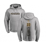 NHL Adidas Pittsburgh Penguins #22 Matt Hunwick Ash Backer Pullover Hoodie