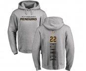 NHL Adidas Pittsburgh Penguins #22 Matt Hunwick Ash Backer Pullover Hoodie