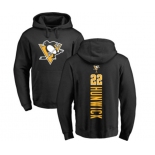 NHL Adidas Pittsburgh Penguins #22 Matt Hunwick Black Backer Pullover Hoodie