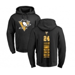 NHL Adidas Pittsburgh Penguins #24 Jarred Tinordi Black Backer Pullover Hoodie