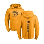 NHL Adidas Pittsburgh Penguins #30 Matt Murray Gold One Color Backer Pullover Hoodie