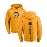 NHL Adidas Pittsburgh Penguins #55 Larry Murphy Gold One Color Backer Pullover Hoodie