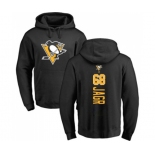 NHL Adidas Pittsburgh Penguins #68 Jaromir Jagr Black Backer Pullover Hoodie