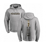 NHL Adidas Pittsburgh Penguins #7 Matt Cullen Ash Backer Pullover Hoodie