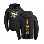 NHL Adidas Pittsburgh Penguins #7 Matt Cullen Black Backer Pullover Hoodie