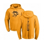 NHL Adidas Pittsburgh Penguins #7 Matt Cullen Gold One Color Backer Pullover Hoodie