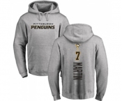 NHL Adidas Pittsburgh Penguins #7 Paul Martin Ash Backer Pullover Hoodie