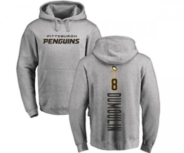 NHL Adidas Pittsburgh Penguins #8 Brian Dumoulin Ash Backer Pullover Hoodie