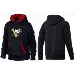 NHL Men's Pittsburgh Penguins Big & Tall Logo Hoodie - Black Red