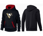 NHL Men's Pittsburgh Penguins Big & Tall Logo Hoodie - Black Red