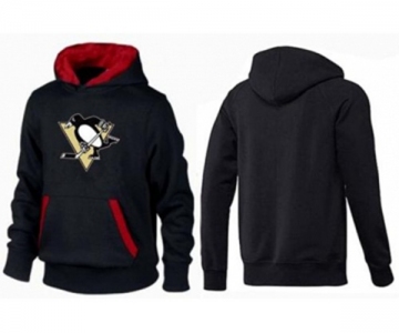 NHL Men's Pittsburgh Penguins Big & Tall Logo Hoodie - Black Red