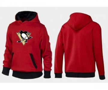 NHL Men's Pittsburgh Penguins Big & Tall Logo Hoodie - Red Black