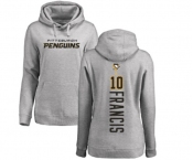 NHL Women Adidas Pittsburgh Penguins #10 Ron Francis Ash Backer Pullover Hoodie