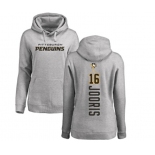 NHL Women Adidas Pittsburgh Penguins #16 Josh Jooris Ash Backer Pullover Hoodie