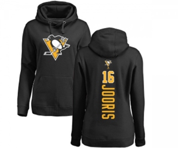 NHL Women Adidas Pittsburgh Penguins #16 Josh Jooris Black Backer Pullover Hoodie