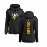 NHL Women Adidas Pittsburgh Penguins #38 Derek Grant Black Backer Pullover Hoodie