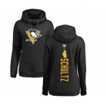 NHL Women Adidas Pittsburgh Penguins #4 Justin Schultz Black Backer Pullover Hoodie