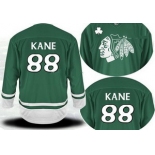 2011 st pattys day chicago blackhawks #88 patrick kane green