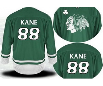 2011 st pattys day chicago blackhawks #88 patrick kane green