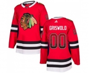 Adidas Chicago Blackhawks #00 Clark Griswold Authentic Red Drift Fashion NHL Jersey