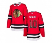 Adidas Chicago Blackhawks #10 Patrick Sharp Authentic Red Drift Fashion NHL Jersey