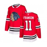 Adidas Chicago Blackhawks #11 Cody Franson Authentic Red Fashion Gold NHL Jersey