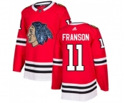 Adidas Chicago Blackhawks #11 Cody Franson Authentic Red Fashion Gold NHL Jersey