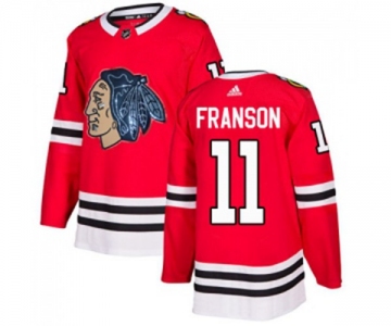 Adidas Chicago Blackhawks #11 Cody Franson Authentic Red Fashion Gold NHL Jersey