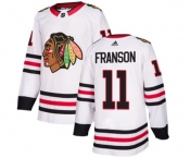 Adidas Chicago Blackhawks #11 Cody Franson Authentic White Away NHL Jersey