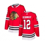 Adidas Chicago Blackhawks #12 Alex DeBrincat Premier Red Home NHL Jersey