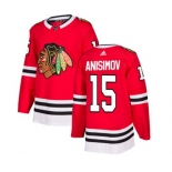 Adidas Chicago Blackhawks #15 Artem Anisimov Premier Red Home NHL Jersey