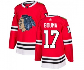 Adidas Chicago Blackhawks #17 Lance Bouma Authentic Red Fashion Gold NHL Jersey