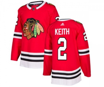 Adidas Chicago Blackhawks #2 Duncan Keith Premier Red Home NHL Jersey