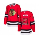 Adidas Chicago Blackhawks #21 Stan Mikita Authentic Red Drift Fashion NHL Jersey