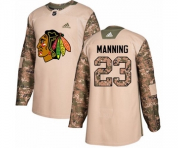 Adidas Chicago Blackhawks #23 Brandon Manning Authentic Camo Veterans Day Practice NHL Jersey