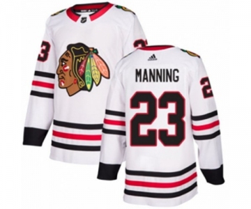 Adidas Chicago Blackhawks #23 Brandon Manning Authentic White Away NHL Jersey