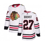 Adidas Chicago Blackhawks #27 Adam Boqvist Authentic White Away NHL Jersey