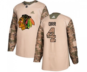 Adidas Chicago Blackhawks #4 Bobby Orr Authentic Camo Veterans Day Practice NHL Jersey