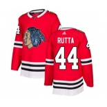 Adidas Chicago Blackhawks #44 Jan Rutta Authentic Red Fashion Gold NHL Jersey