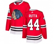 Adidas Chicago Blackhawks #44 Jan Rutta Authentic Red Fashion Gold NHL Jersey