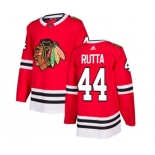 Adidas Chicago Blackhawks #44 Jan Rutta Authentic Red Home NHL Jersey