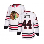 Adidas Chicago Blackhawks #44 Jan Rutta Authentic White Away NHL Jersey