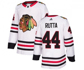 Adidas Chicago Blackhawks #44 Jan Rutta Authentic White Away NHL Jersey