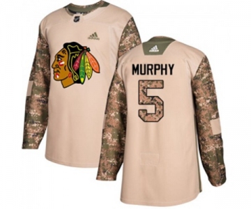 Adidas Chicago Blackhawks #5 Connor Murphy Authentic Camo Veterans Day Practice NHL Jersey